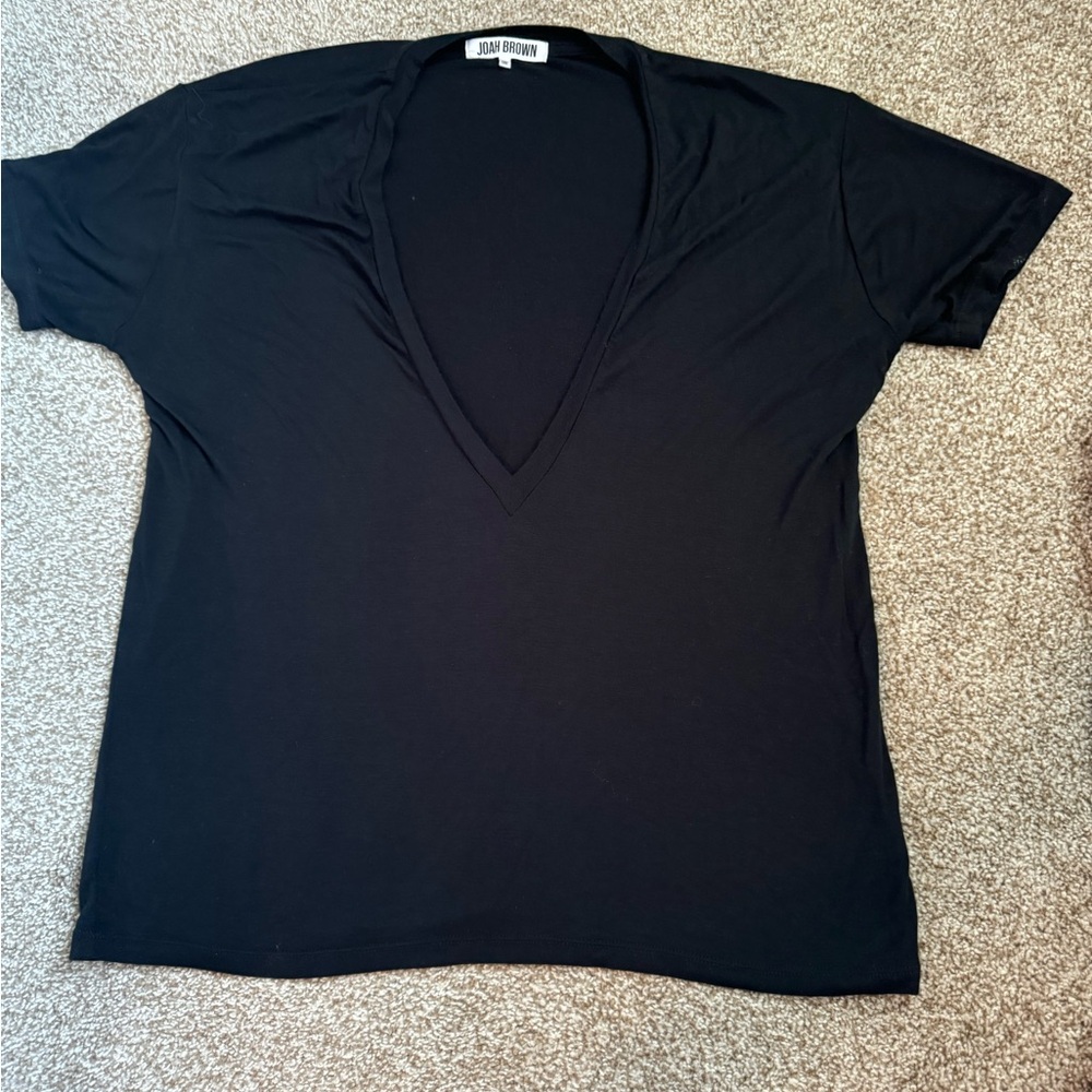 Joah Brown Plunge V Neck Tee